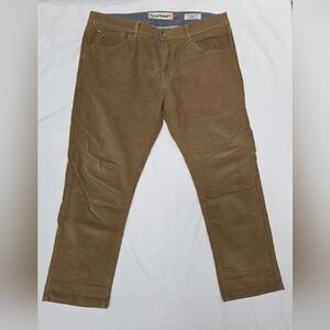 Tailor Vintage Canaan Slim Fit Fine Wale Corduroy Pants Khaki 38X30
